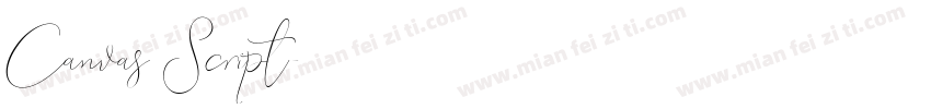 Canvas Script字体转换